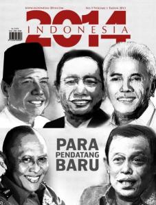 PENDATANG BARU VERSI MAJALAH 'INDONESIA 2014'. Antara lain Chairul Tandjung selain Pramono Edhie Wibowo dan Hatta Rajasa.