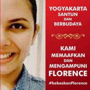 FLORENCE DI MEDIA SOSIAL. "Dan, tak kurang dari Sri Sultan Hamengkubuwono X sendiri yang dengan jiwa besar mengatakan tidak merasa terganggu oleh umpatan Florence Sihombing. Ketika Florence datang minta maaf, Sultan memberi maaf."