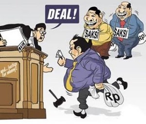 KARIKATUR DEAL HAKIM. "Lebih dari separuh hakim di Indonesia tidak bersih. Kata Henry, suap menyuap di peradilan dimainkan oleh hakim dan pengacara."
